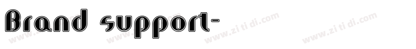 Brand support字体转换